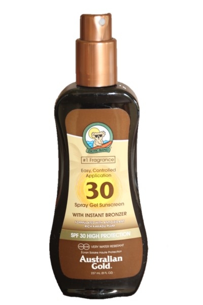 Australian Gold - SPF 30 Spray Gel mit Bronzer